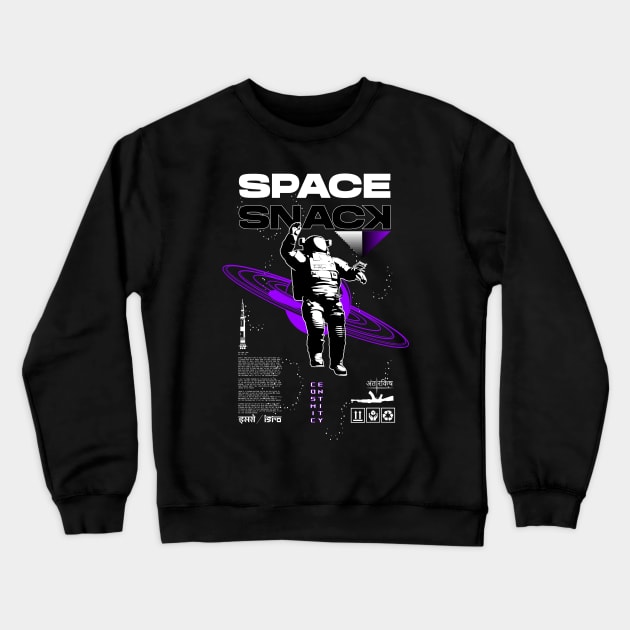 space snack streetwear genz Crewneck Sweatshirt by HurdyGurdy